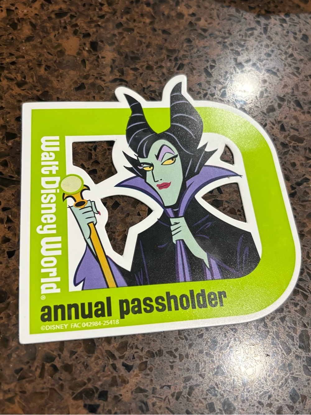 Disney Maleficent Annual Passholder Magnet Walt Disney World APHolder